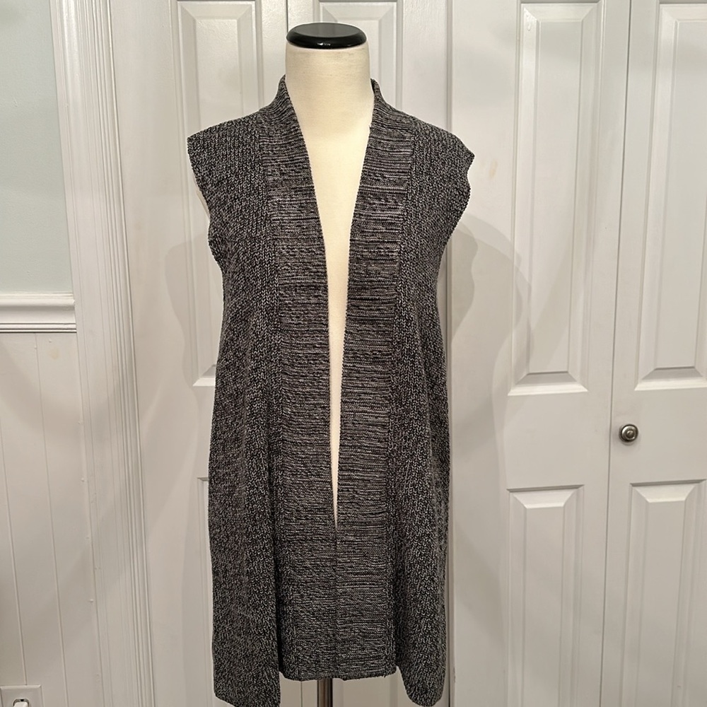 Talbots Gray Cardigan Vest